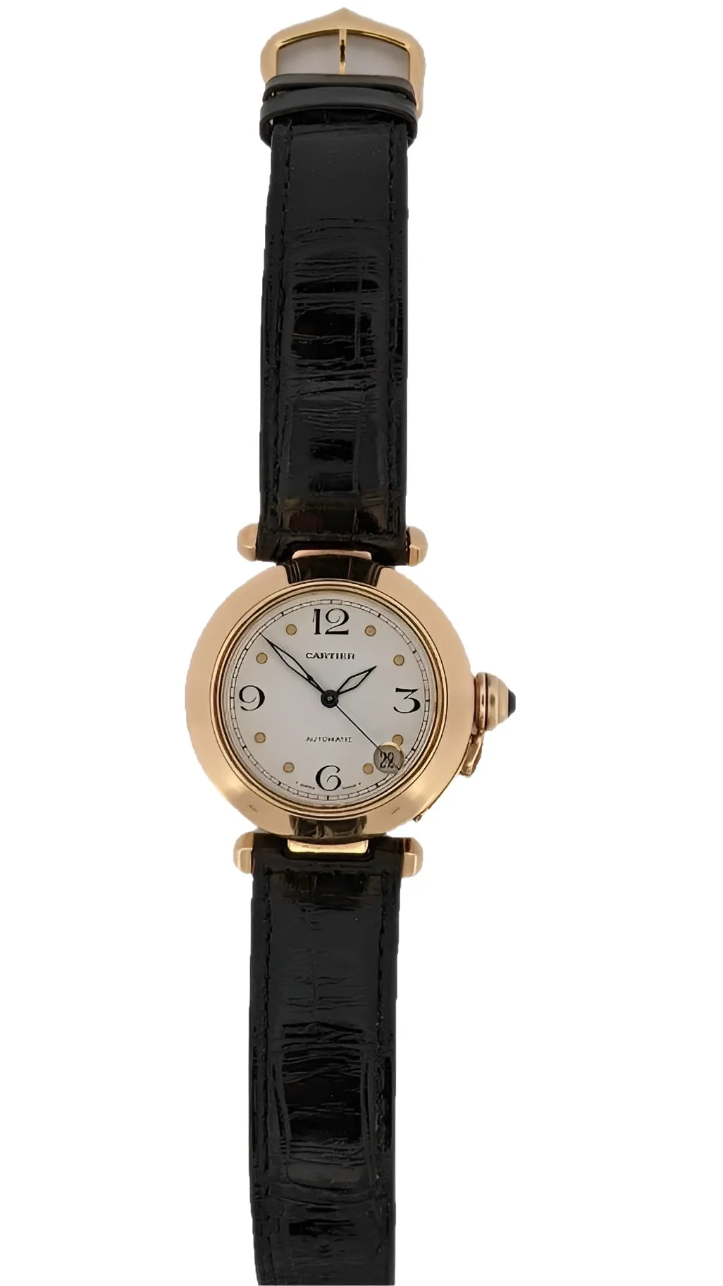 Cartier Pasha Automatic Watch with 18k Yellow Gold Case