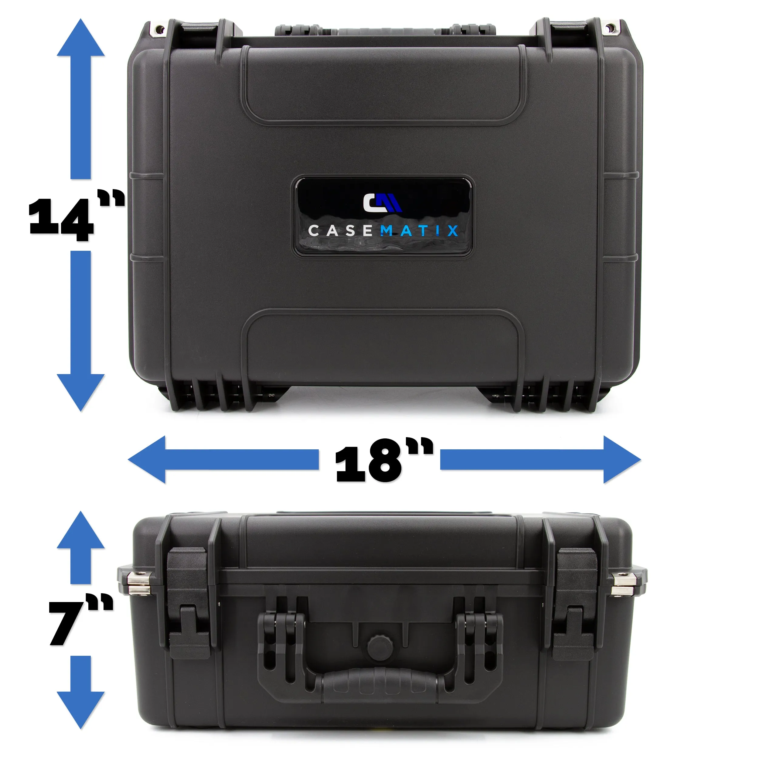 CASEMATIX Waterproof Travel Case Compatible with Starlink Mini Dish, Mount, Power Supply & More - Professionally Cut Impact Resistant Closed Cell Foam