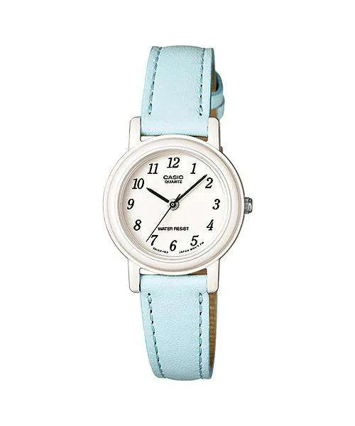 Casio LQ-139L-2B Blue Leather Strap Watch for Women