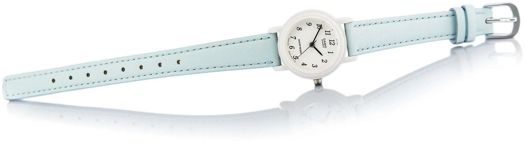 Casio LQ-139L-2B Blue Leather Strap Watch for Women