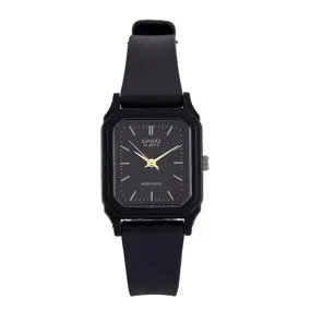 Casio LQ-142-1EDF Black Rubber Strap Watch for Women