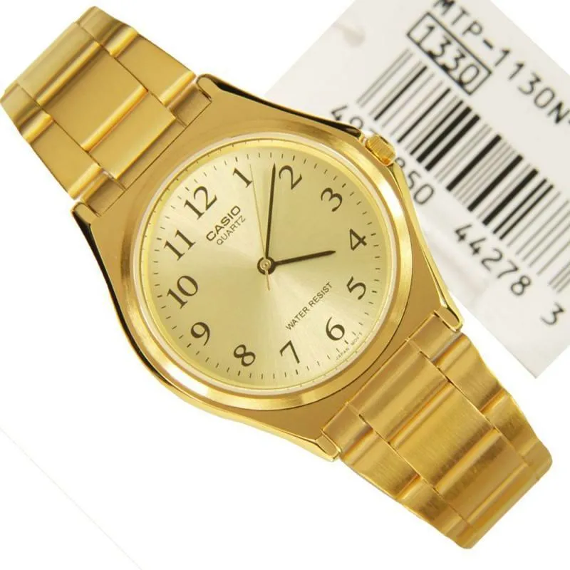 Casio MTP-1130N-9B Gold Plated Watch for Men