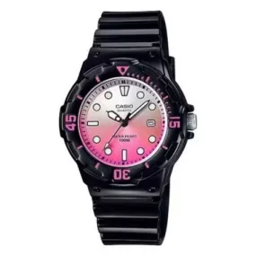 CASIO POP Black and Pink Watch #LRW-200H-4EVDF