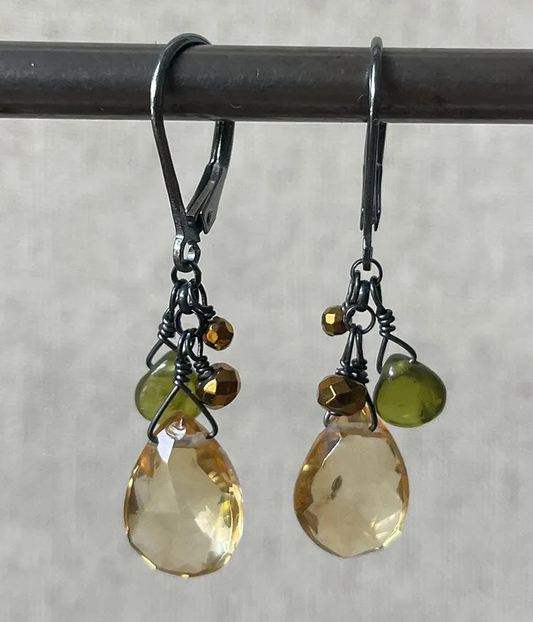 Changing Leaves Cluster Earrings