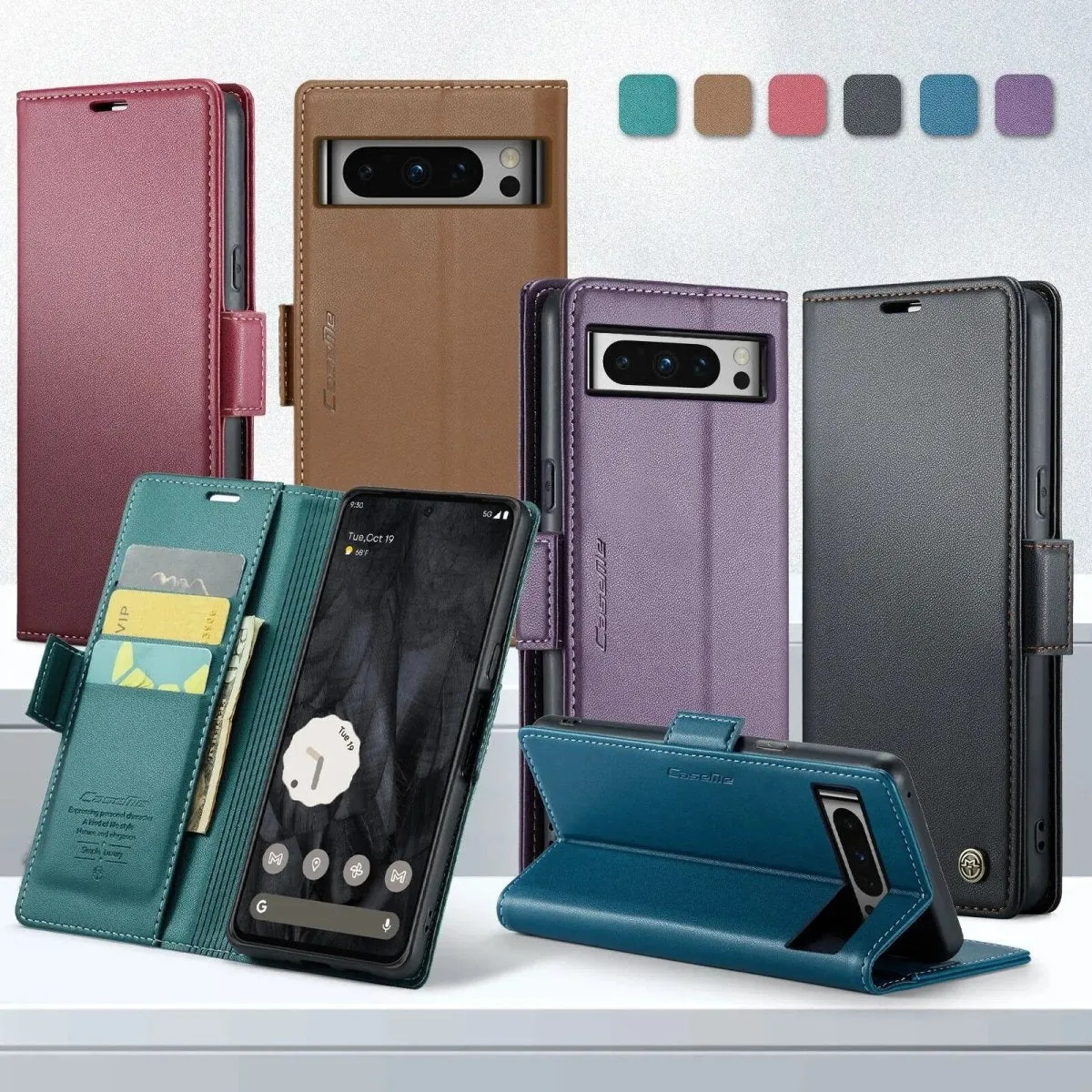 Cicuta Leather Wallet Case for Google Pixel Series