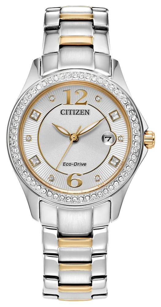 CITIZEN Eco-Drive Ladies Crystal Watch FE1146-71A