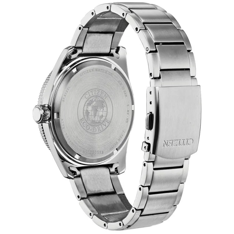 CITIZEN Eco-Drive Weekender Brycen Mens Stainless Steel