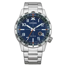 Citizen Men's Watch Eco-Drive Aviator Blue BM7550-87L