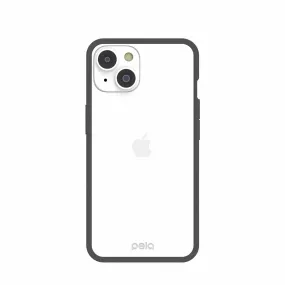 Clear iPhone 14 Case with Black Ridge