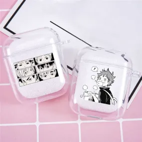 Clear Printed Airpod 1/2/3/Pro/Pro 2nd Gen Case Haikyuu (Variants Available)