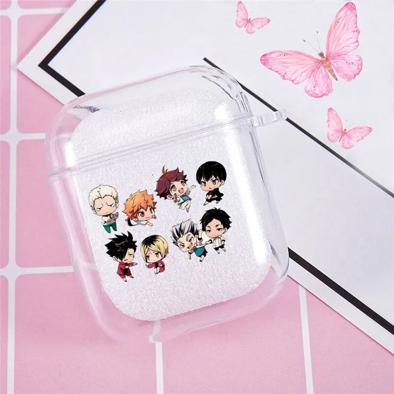 Clear Printed Airpod 1/2/3/Pro/Pro 2nd Gen Case Haikyuu (Variants Available)