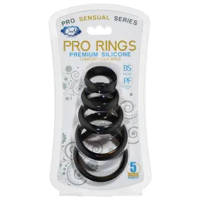 Cloud 9 Pro Cock Rings Silicone  (5 Pack)