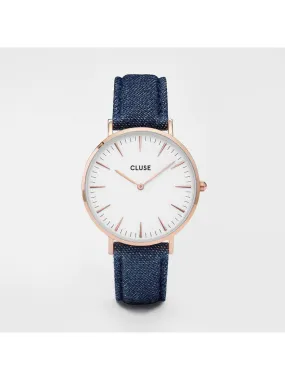 Cluse Watches - La Bohème - Rose Gold White/Blue Denim