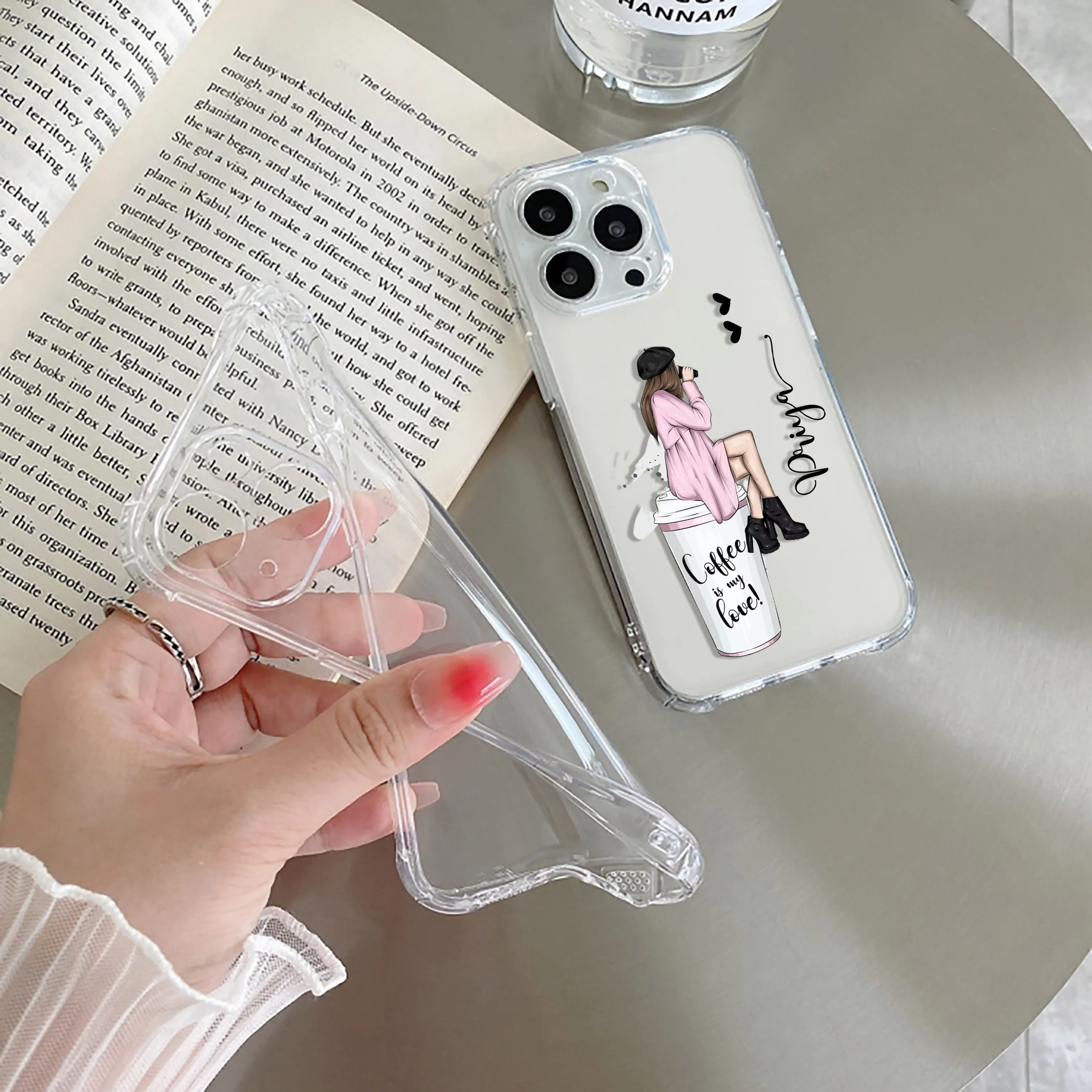 Coffee Lover Customize Transparent Silicon Case For Vivo