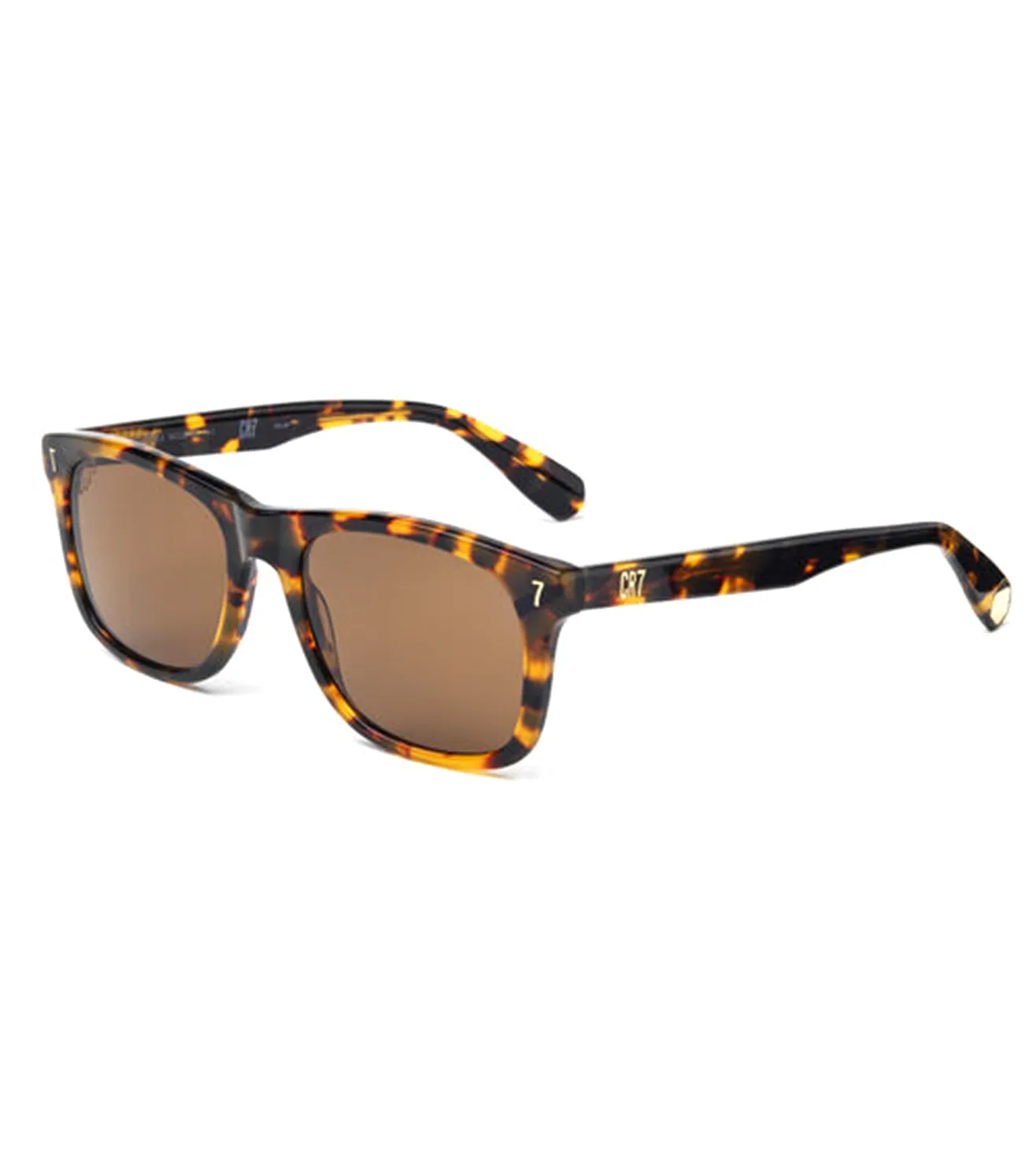 CR7 Unisex Brown Square Sunglasses