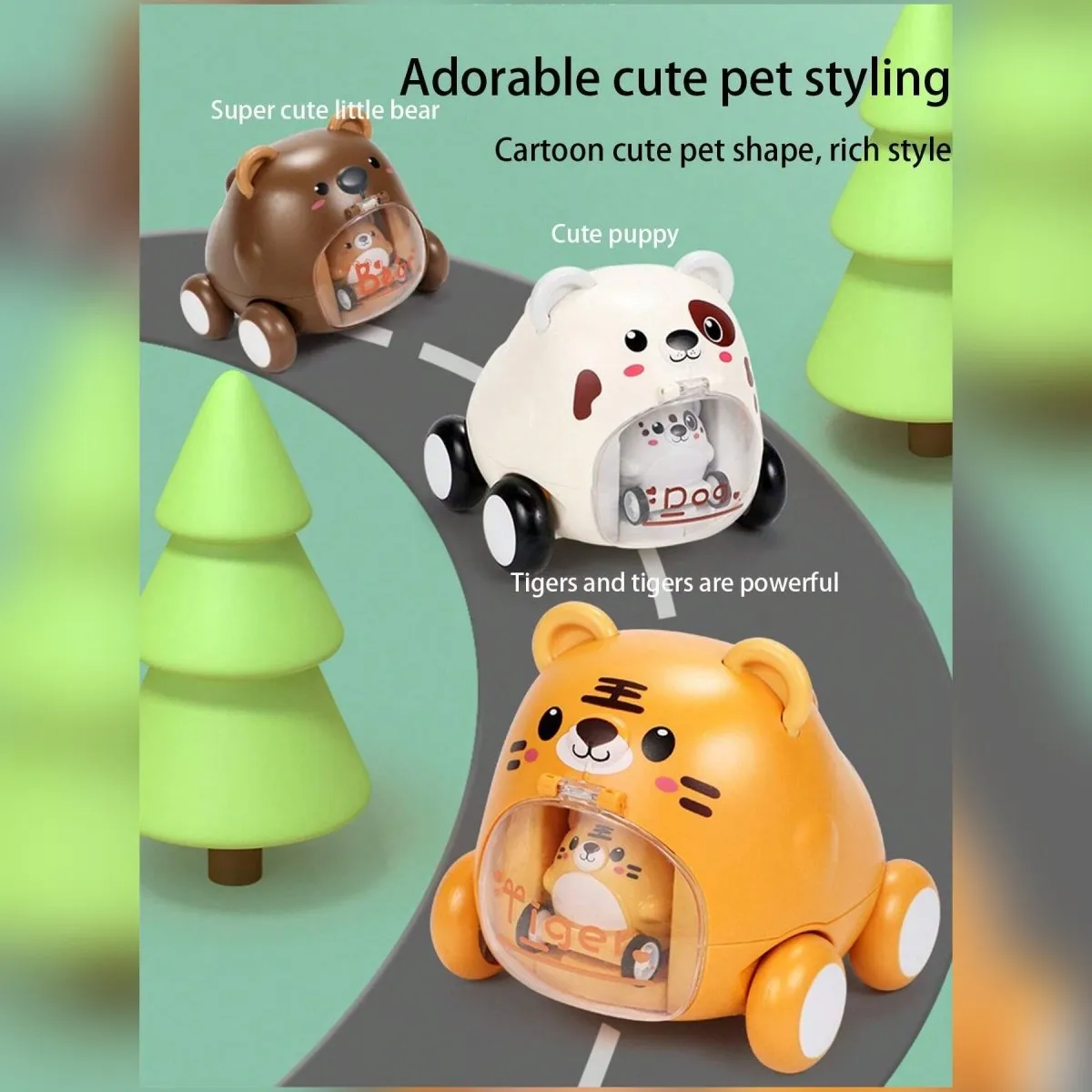 Cute Pet Ejection Vehicle Assorted | 1 Pcs