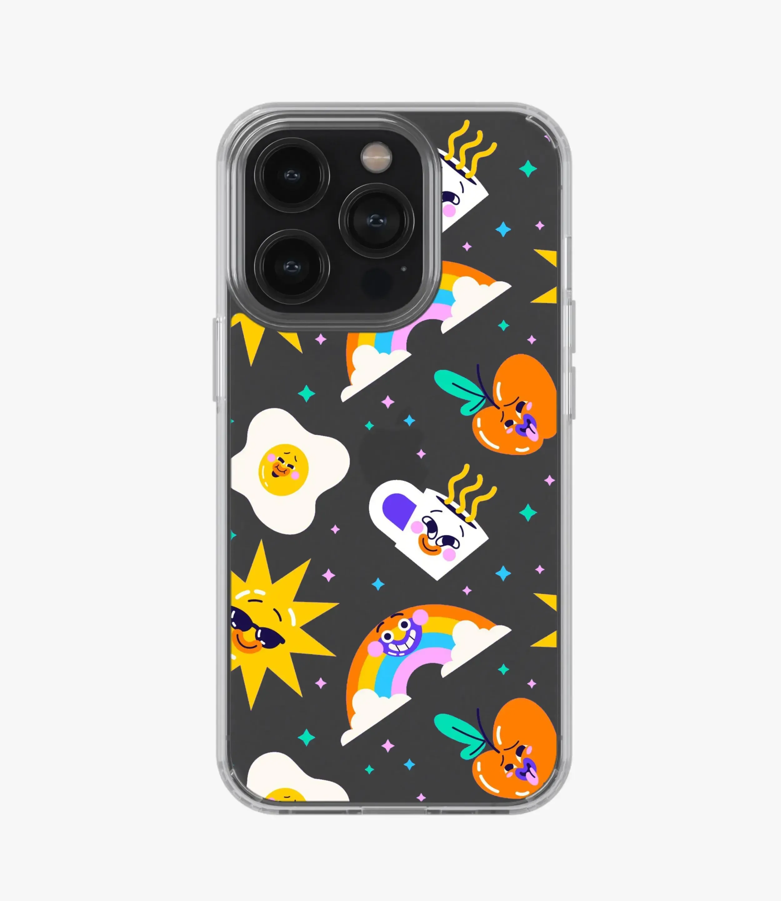 Cute Rainbow Apple Silicone Case