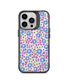 DailyObjects Glittering Daisy Black Hybrid Clear Phone Case Cover For iPhone 14 Pro