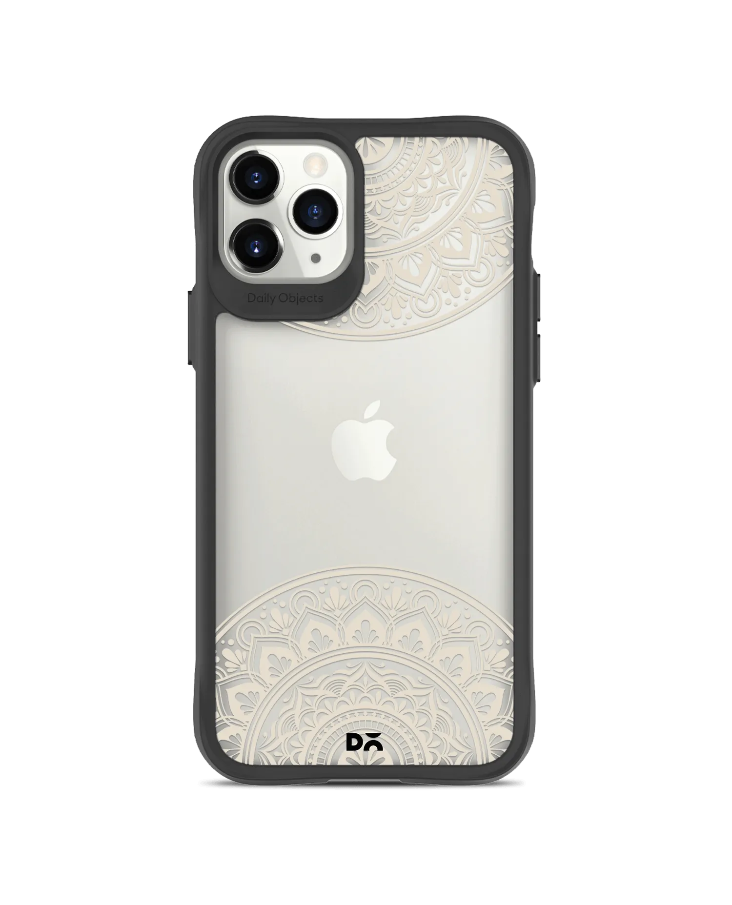 DailyObjects Off White Mandala Black Hybrid Clear Case Cover For iPhone 11 Pro