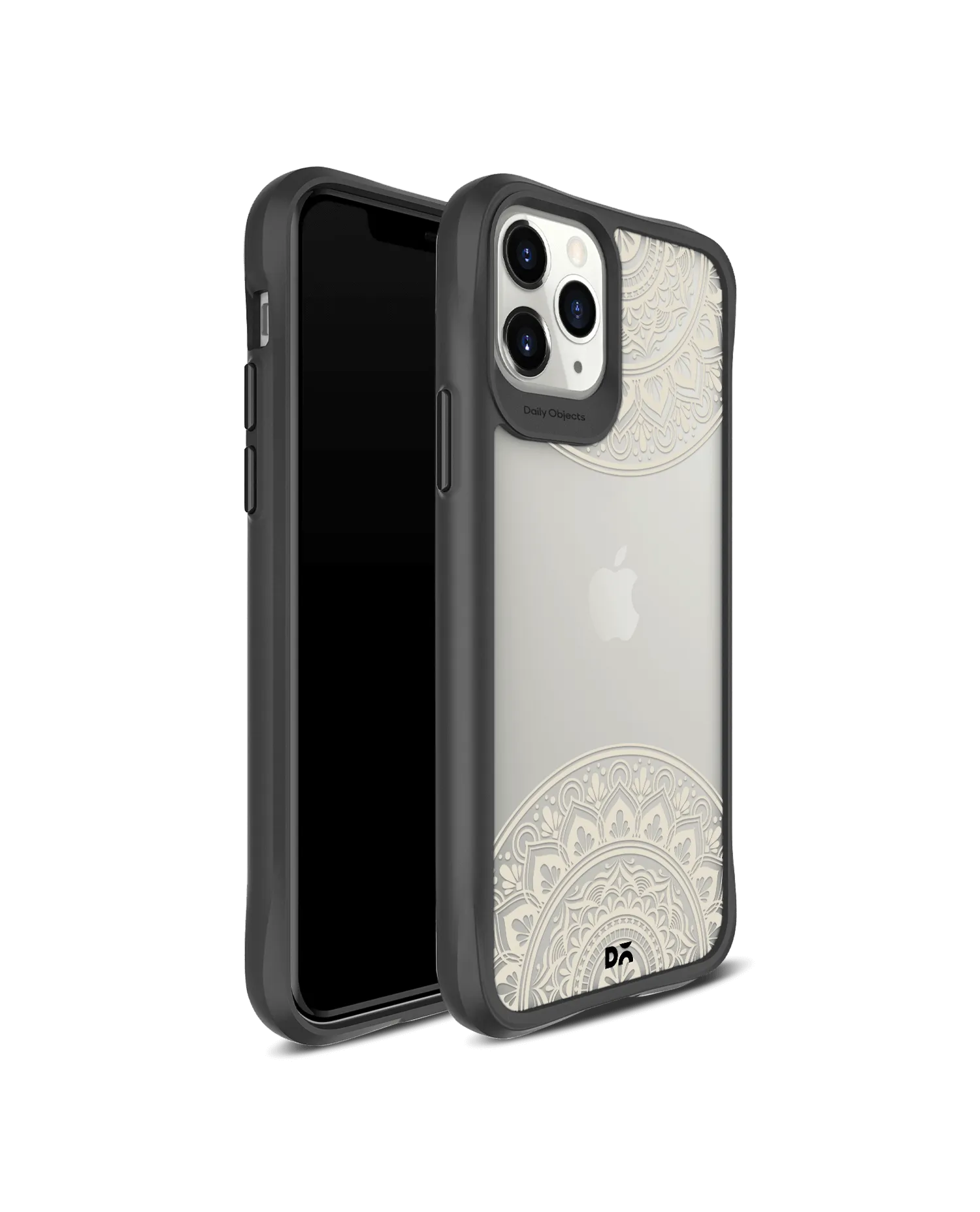 DailyObjects Off White Mandala Black Hybrid Clear Case Cover For iPhone 11 Pro