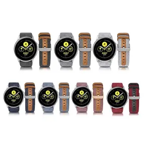 Denim & Leather Watch Straps Compatible with the Huawei Watch 2