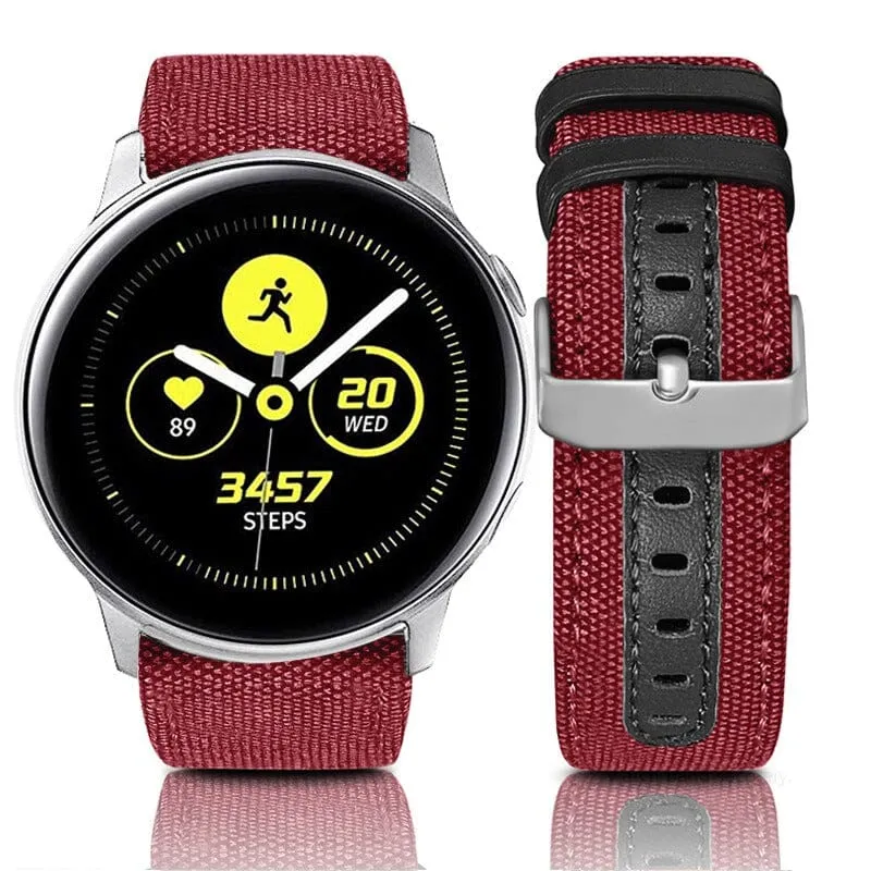 Denim & Leather Watch Straps Compatible with the Huawei Watch Fit