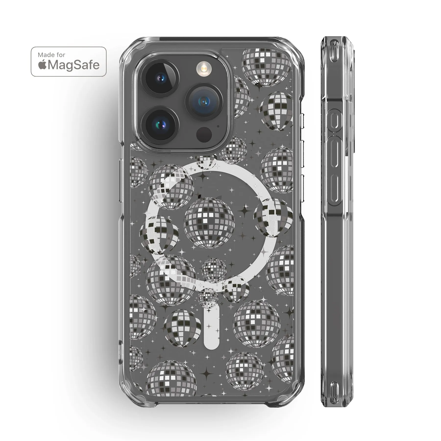 Disco Ball Clear MagSafe iPhone Case