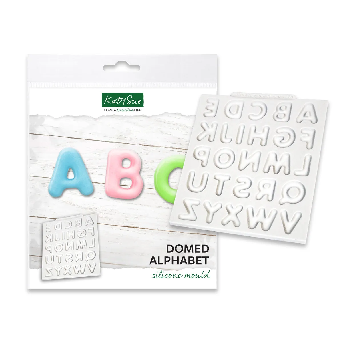 Domed Alphabet Silicone Mould