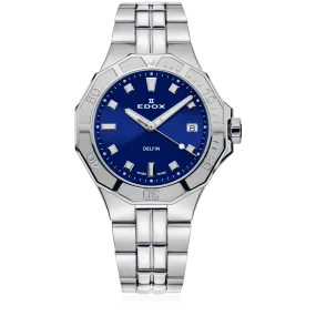 Edox Delfin The Original Ladies Blue Watch 53020-3M-BUN