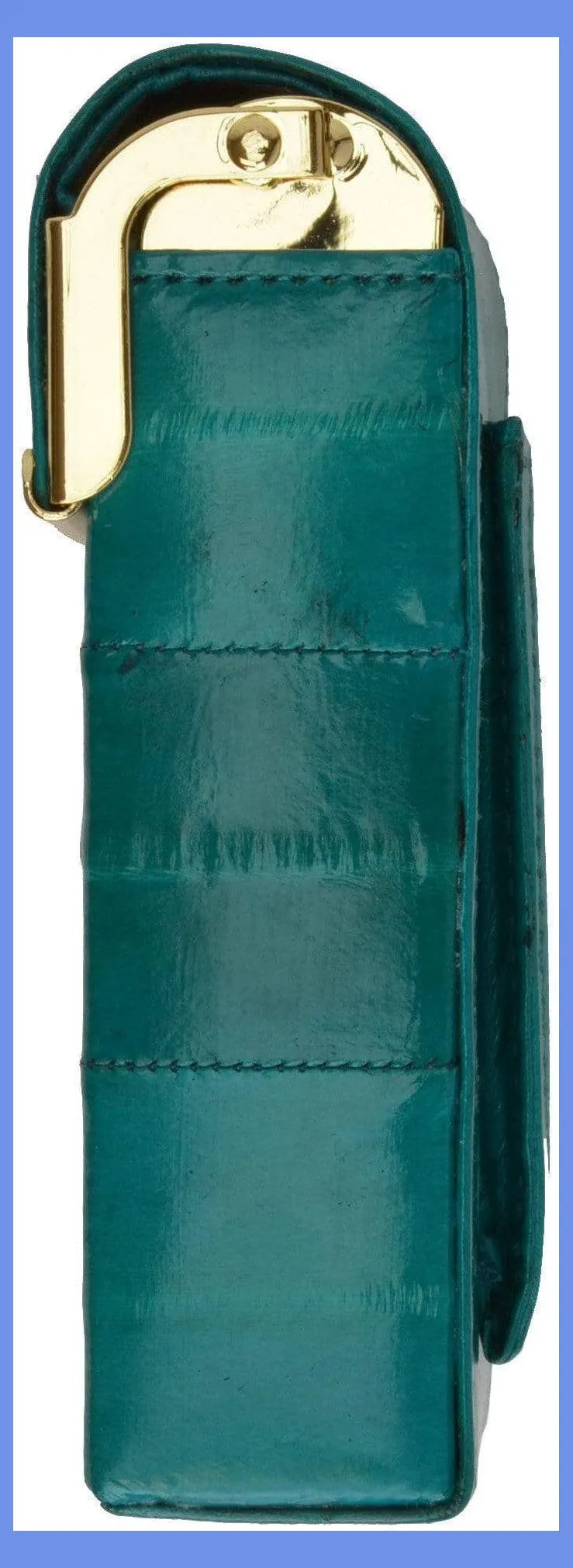 Eel Skin Genuine Leather Sliding Cigarette Case Wallet E 131