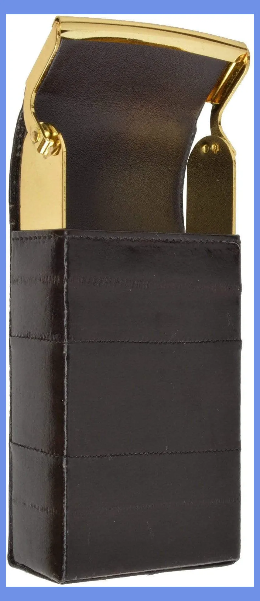 Eel Skin Genuine Leather Sliding Cigarette Case Wallet E 131