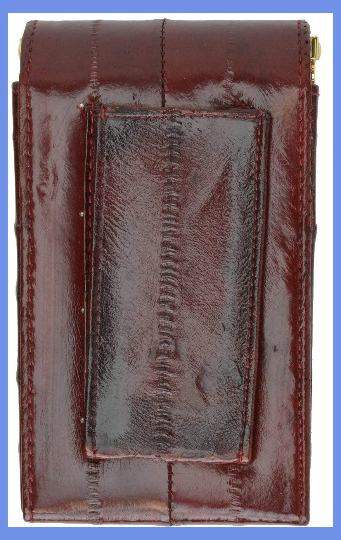 Eel Skin Genuine Leather Sliding Cigarette Case Wallet E 131