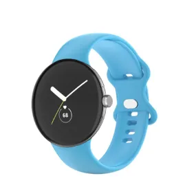 EIDERWOOD Google Pixel Watch 1 / 2 / 3 Silikone Urrem - Lyseblå