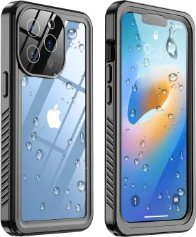 Entronix Waterproof Case for Apple iPhone 13 Pro Max Case, Full Body Shockproof with Built In Screen Protector, Heavy Duty Cover