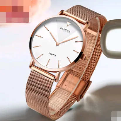 Fashion ladies watch waterproof mesh with quartz watch custom watch female