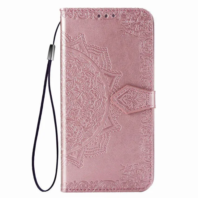 Flip Case Luxury Leather 3D Mandala Wallet For OPPO