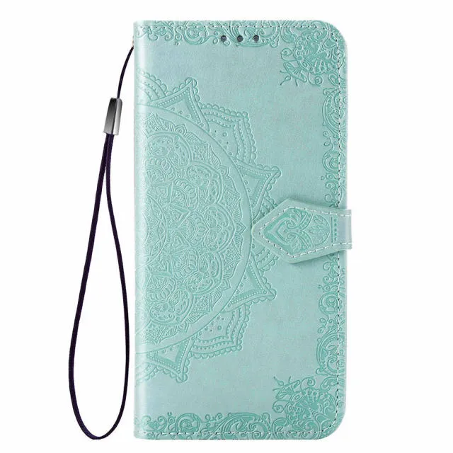 Flip Case Luxury Leather 3D Mandala Wallet For OPPO