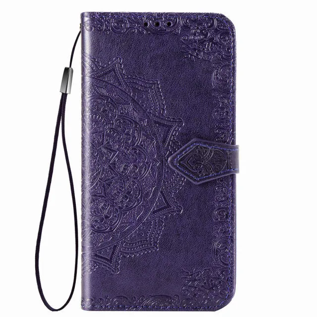 Flip Case Luxury Leather 3D Mandala Wallet For OPPO