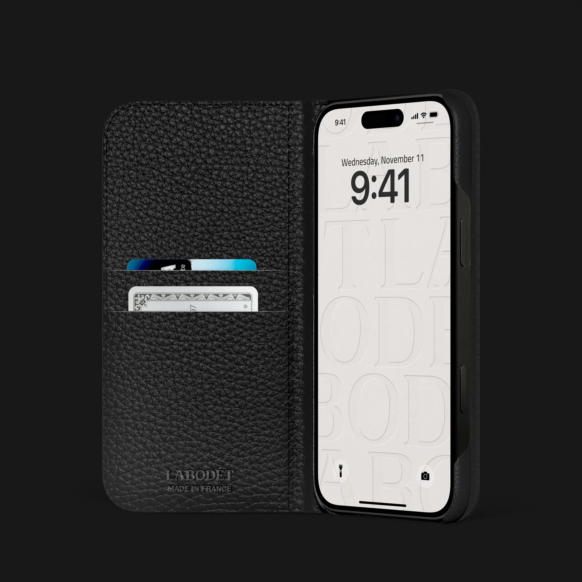 Folio Case Edition Black For iPhone 16 Pro In Alligator