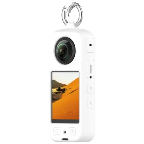 For Insta 360 X4 Portable Silicone Protective Case(White)