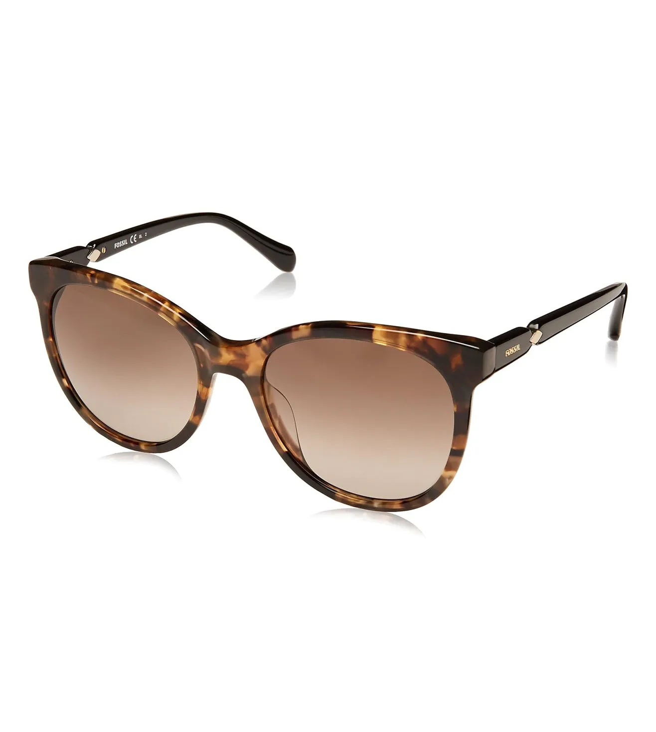 Fossil Women's Brown Cat-Eye Sunglasses