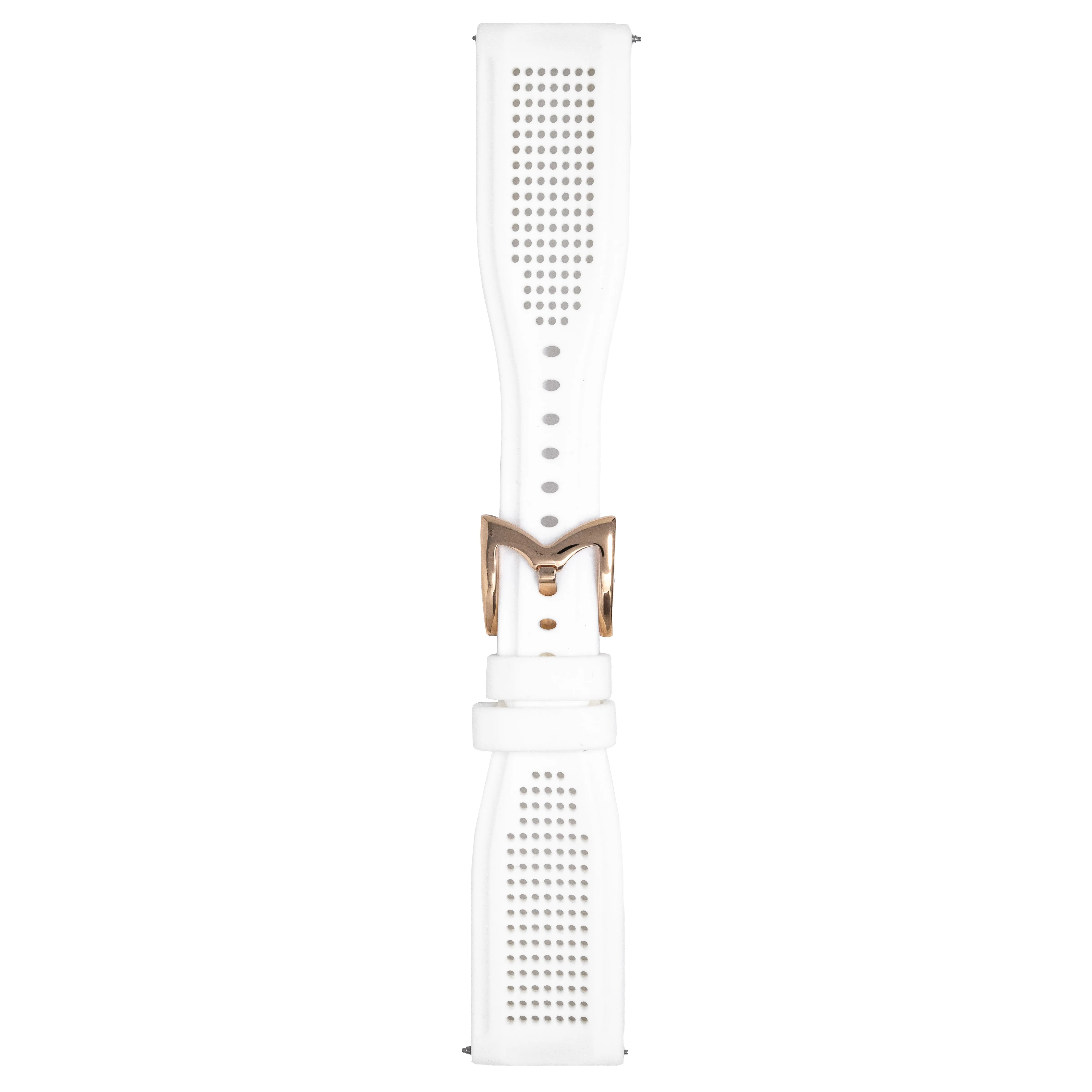 Gagà Milano Manuale 48mm Mesh Silicone White Watch Strap