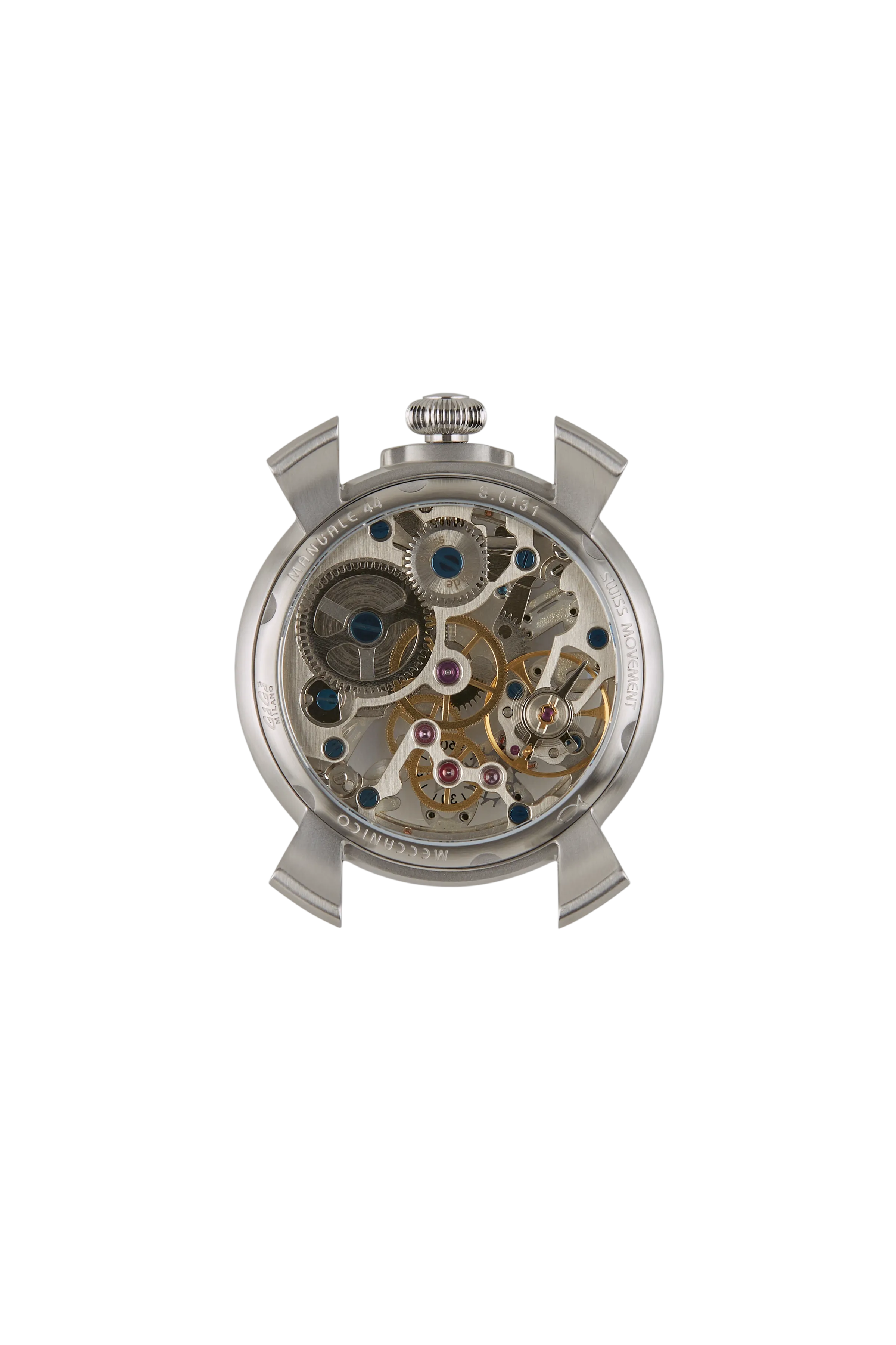 GaGà Milano Watch Manuale Forty-Four 44mm Skeleton Steel