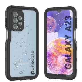 Galaxy A23 Waterproof Case PunkCase StudStar Black Thin 6.6ft Underwater IP68 Shock/Snow Proof