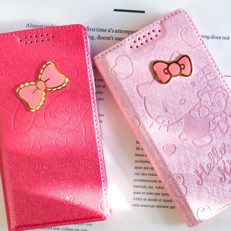 GARMMA Hello Kitty & Little Twin Stars & My Melody Leather Wallet Case for iPhone