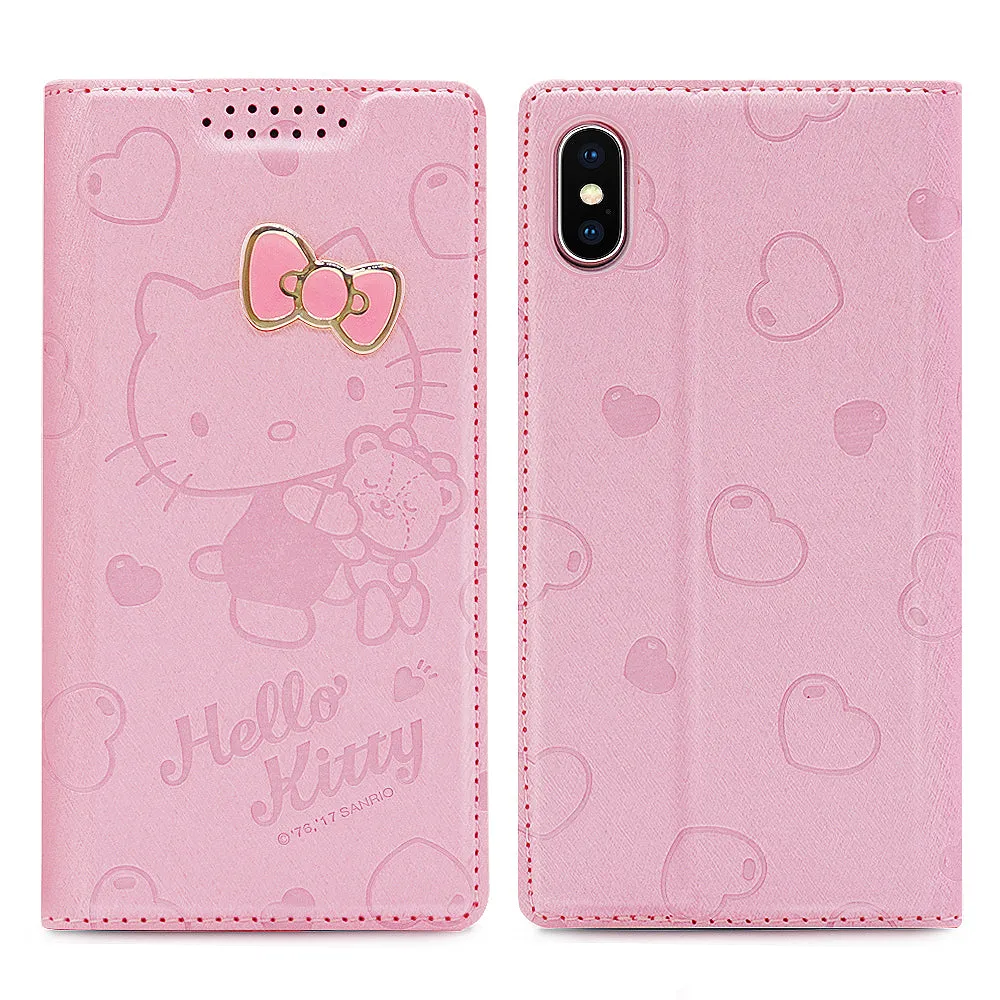 GARMMA Hello Kitty & Little Twin Stars & My Melody Leather Wallet Case for iPhone