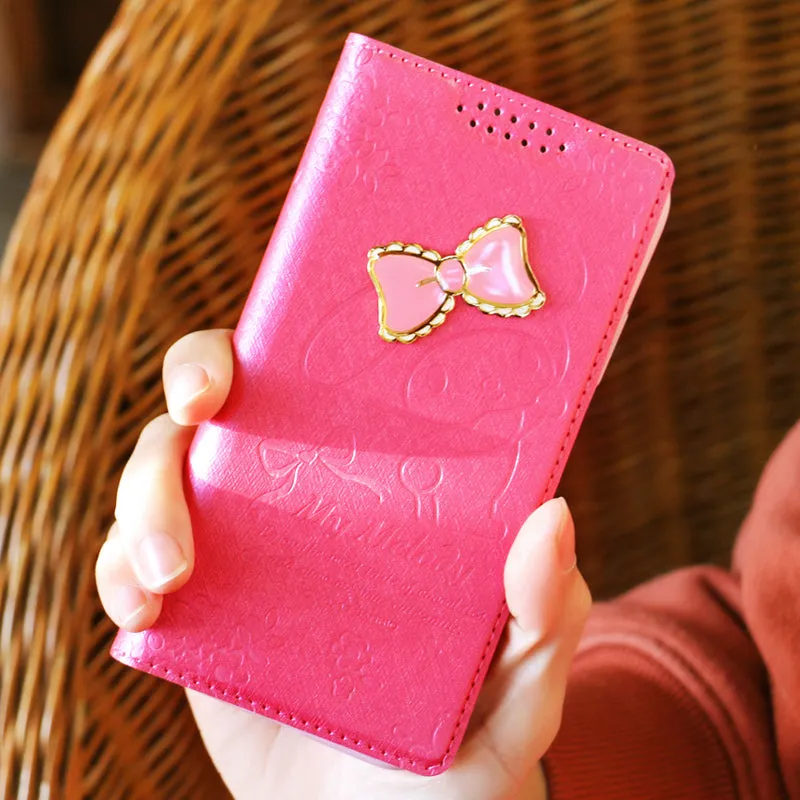 GARMMA Hello Kitty & Little Twin Stars & My Melody Leather Wallet Case for iPhone