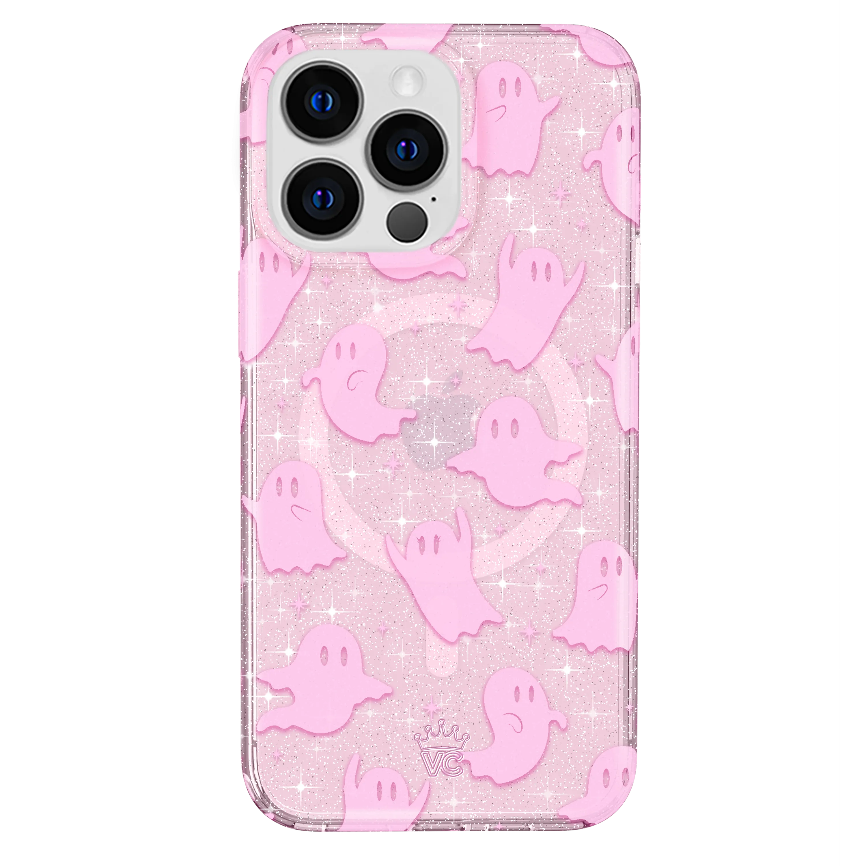 Ghosted Pink Glitter iPhone Case