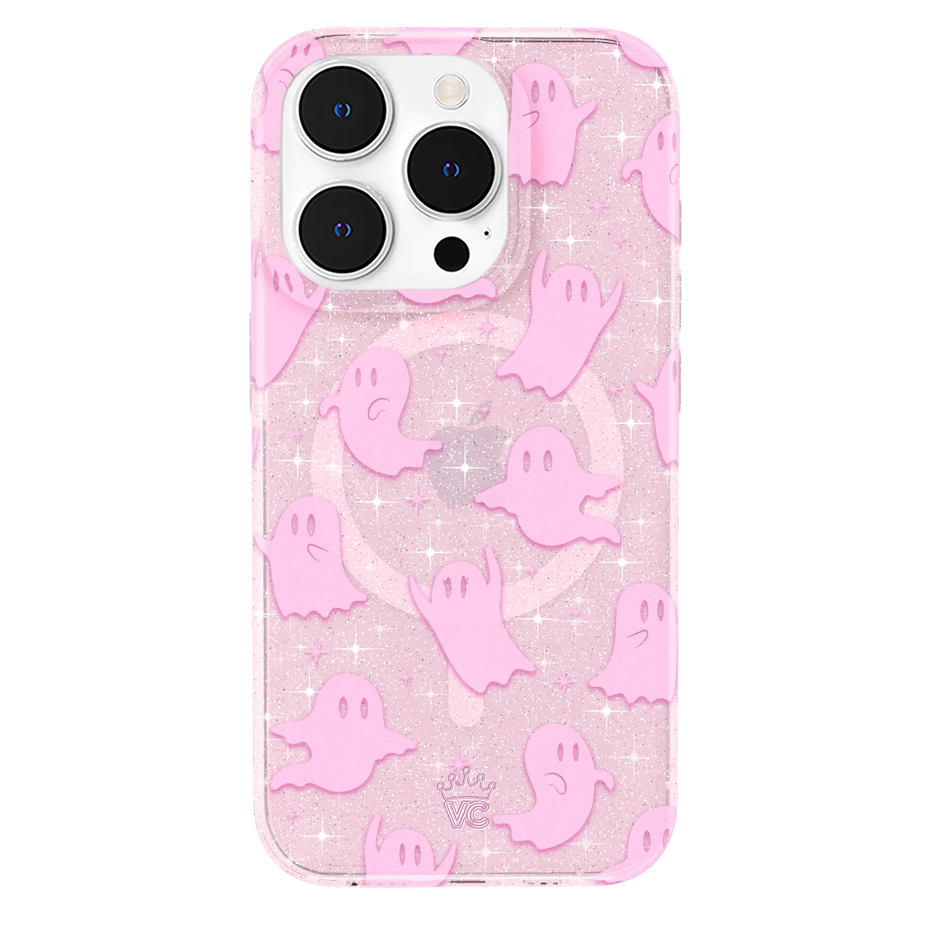 Ghosted Pink Glitter iPhone Case