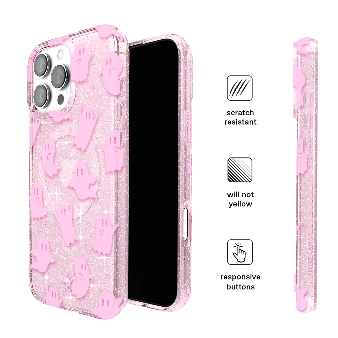 Ghosted Pink Glitter iPhone Case